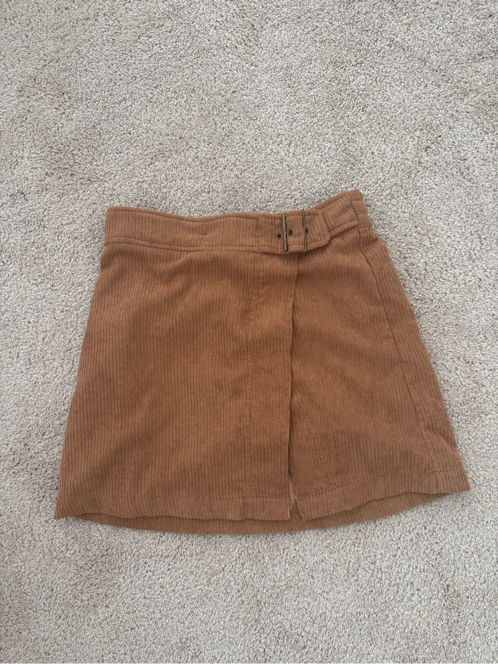 South Moon Under Corduroy Mini Skirt in Camel